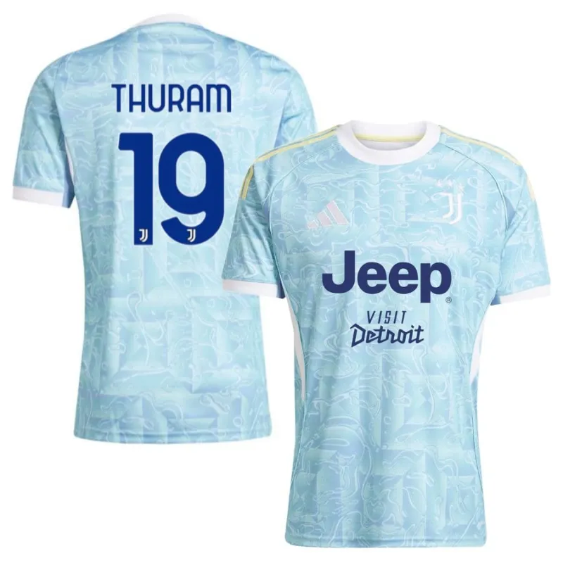 Camiseta fuera de casa de THURAM de la Juventus 2025/26 - Azul