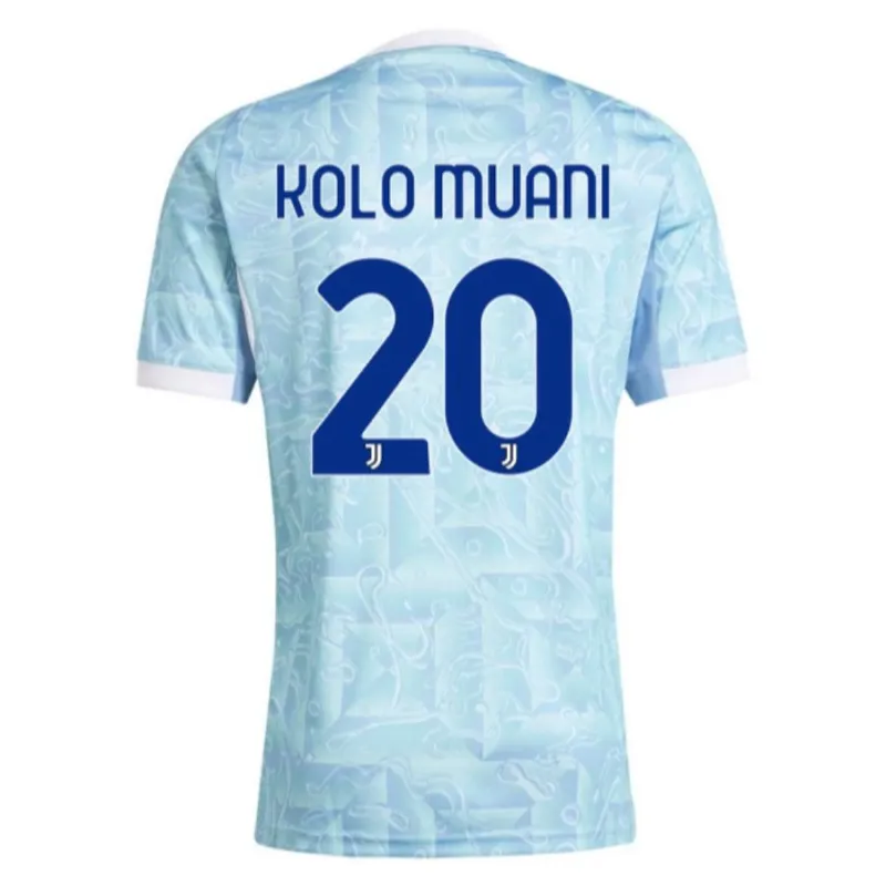 Juventus Kolo Muani 2025/26 Auswärtstrikot - Blau