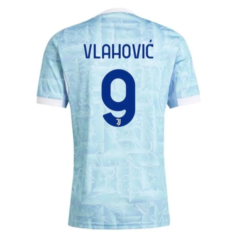 Juventus Vlahović 2025/26 Kinder-Trikot-Set - Blau