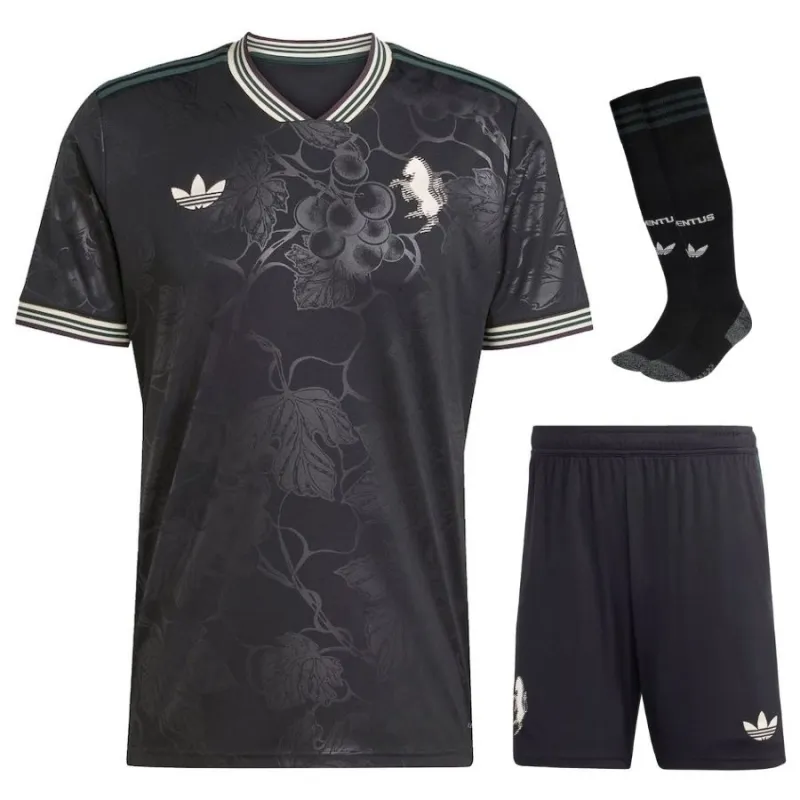 Juventus 2025/26 Set Camiseta Tercera Infantil - Negra