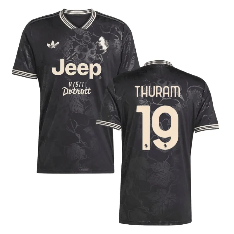 Juventus THURAM 2025/26 Camiseta Third - Negra
