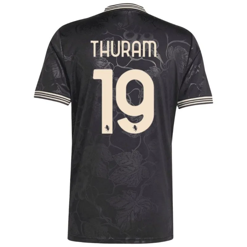 Juventus THURAM 2025/26 Camiseta Third Niño con Pantalones cortos - Negra