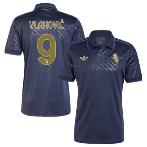 Vlahovics Juventus 2024/25 Drittes Jersey - Navyblau