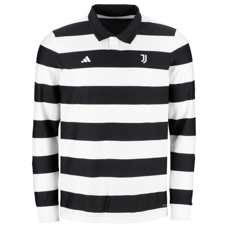 Juventus 2026/27 Camiseta Cuarta Manga Larga Blanca Negra