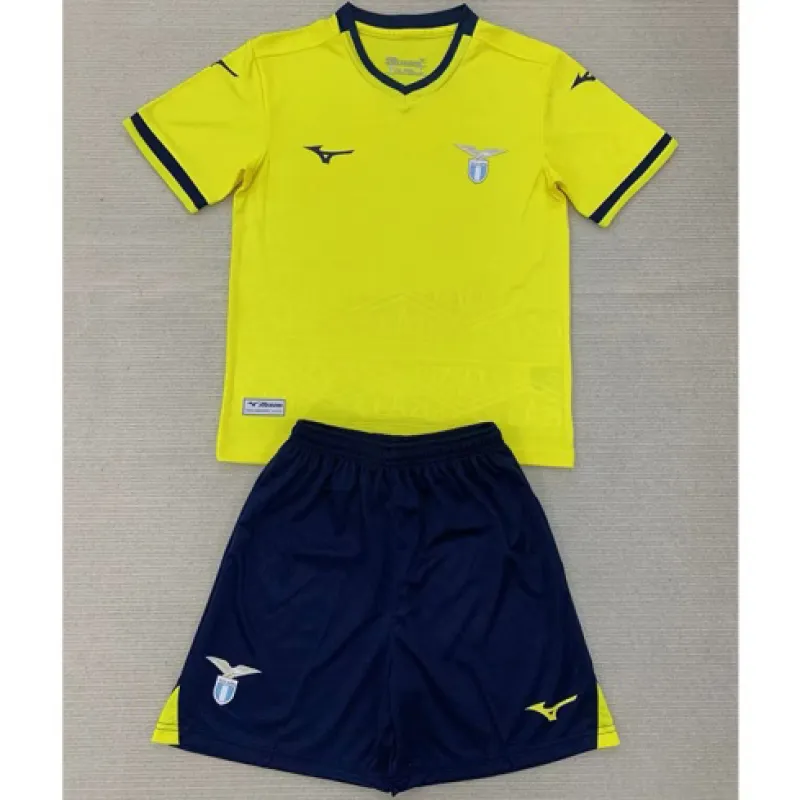 Camisa para niños de la efectividad fuera de casa de Lazio 2024/25 - Amarilla
