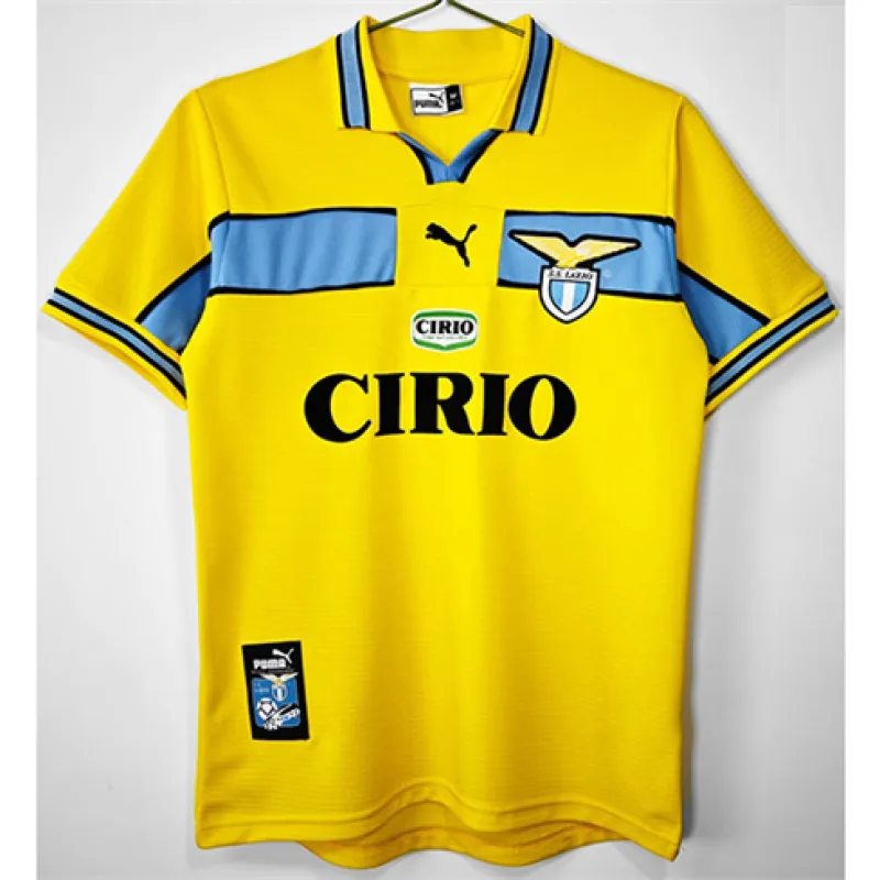 Maillot rétro de Lazio 1998/99 - Jaune