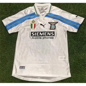 Lazio 2000/01 Retro Auswärtstrrikot - Weiß