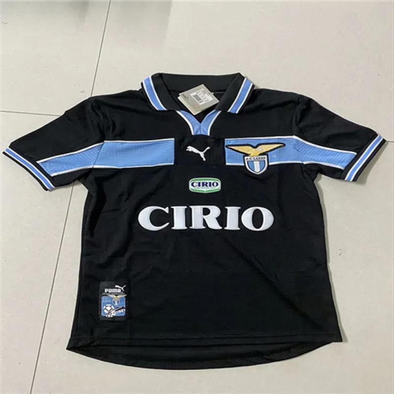 Lazio 1998 - 00 Retro Auswärtstrrikot - Schwarz