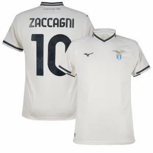 Lazio ZACCAGNI Camiseta de Visitante 2025/26 - Blanco
