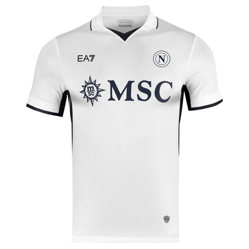 Le maillot d'extérieur 2024/25 du Napoli - blanc