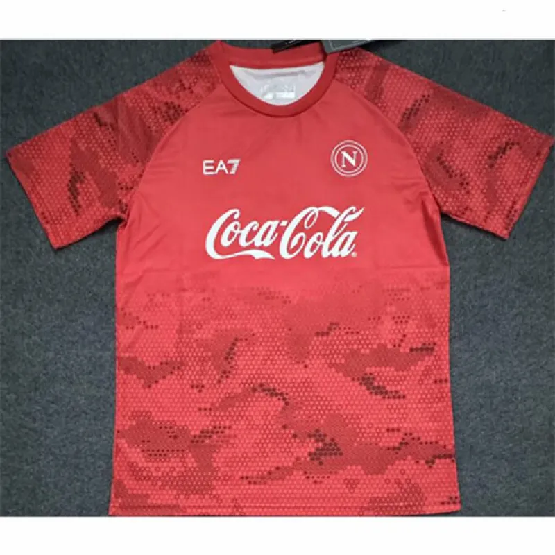 Camiseta de entrenamiento previo al partido de Nápoles 2024/25 - Roja