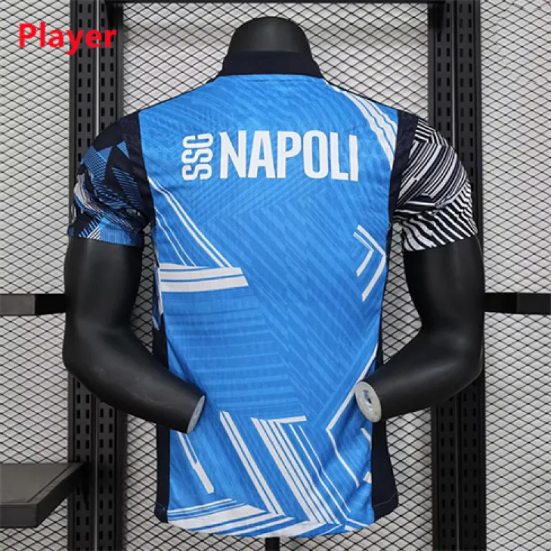 Napoli 2024/25 Vorspieltrainingstrikots für Spieler - Blau