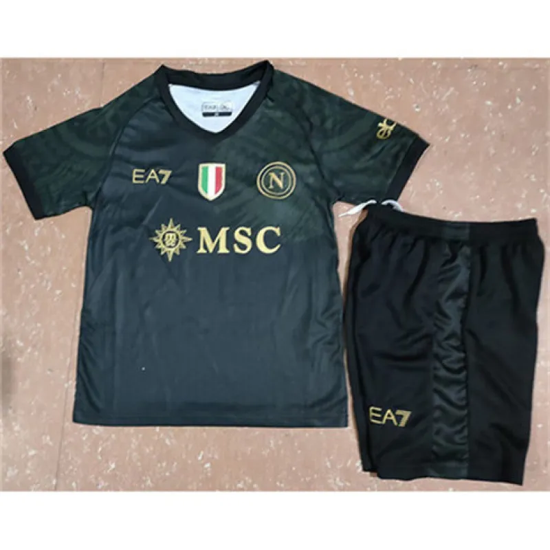 Tercer camiseta infantil de Nápoles 2024/25 - Negra