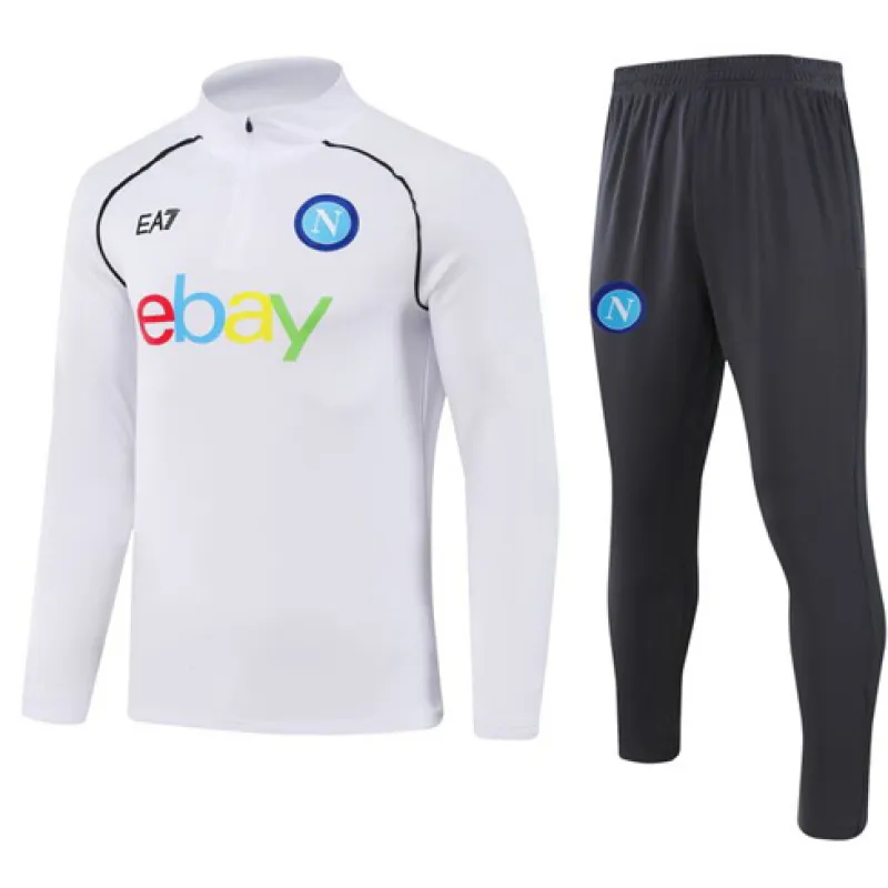 Ropa deportiva infantil de Nápoles 2024/25 - Blanca