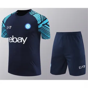 Camiseta de entrenamiento A + Pantalones cortos de Nápoles 2024/25 - Azul