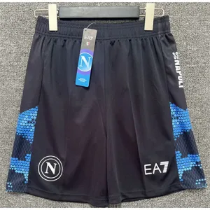 Pantalones cortos conmemorativos EA7 de Nápoles 2024/25 - Negro