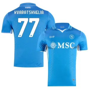 Camiseta del campo de casa de Napoli 2024/25 de Kvaratskhelia - Azul