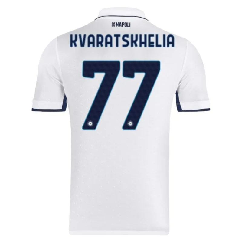 Camiseta de campo de fuera de Napoli 2024/25 de Kvaratskhelia - Blanca