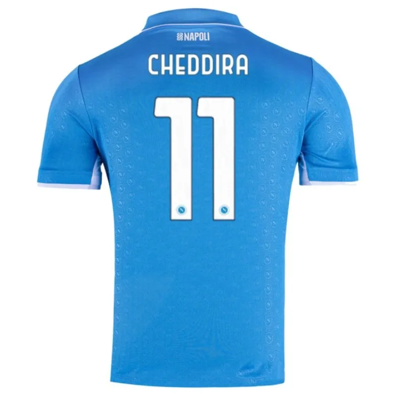 Cheddira's Napoli 2024/25 Heim-Kids-Jersey-Set - Blau