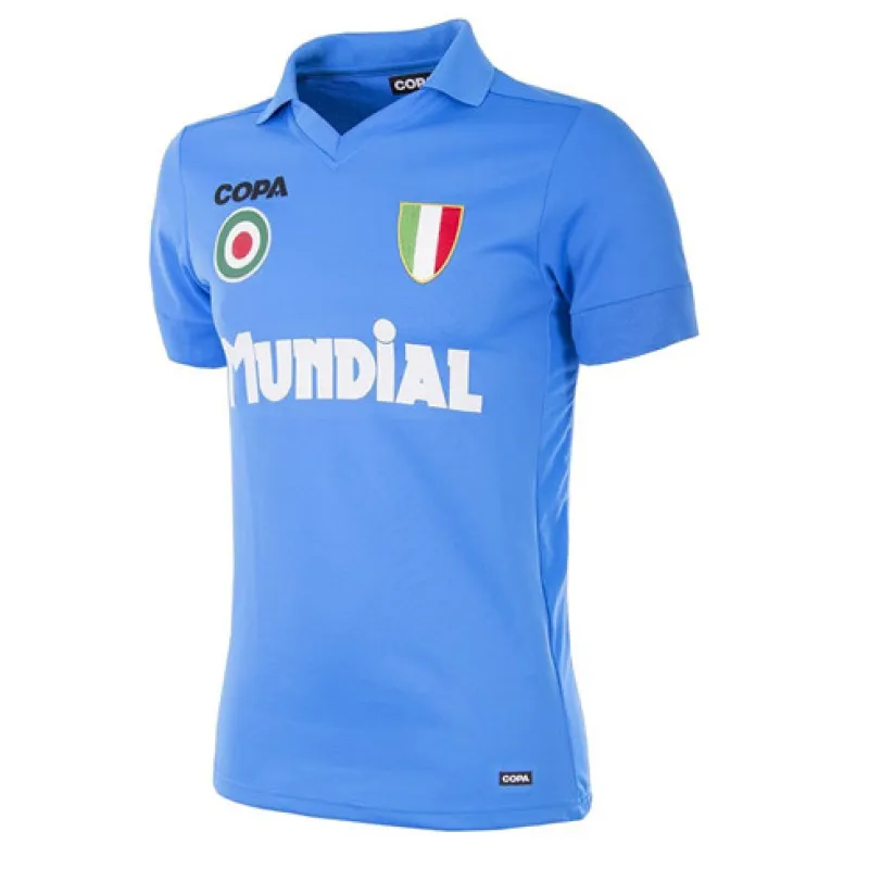 Camiseta retro de Nápoles 1987/88 - Azul