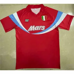 Napoli 1990/91 Auswärts - Retro - Trikot - Rot