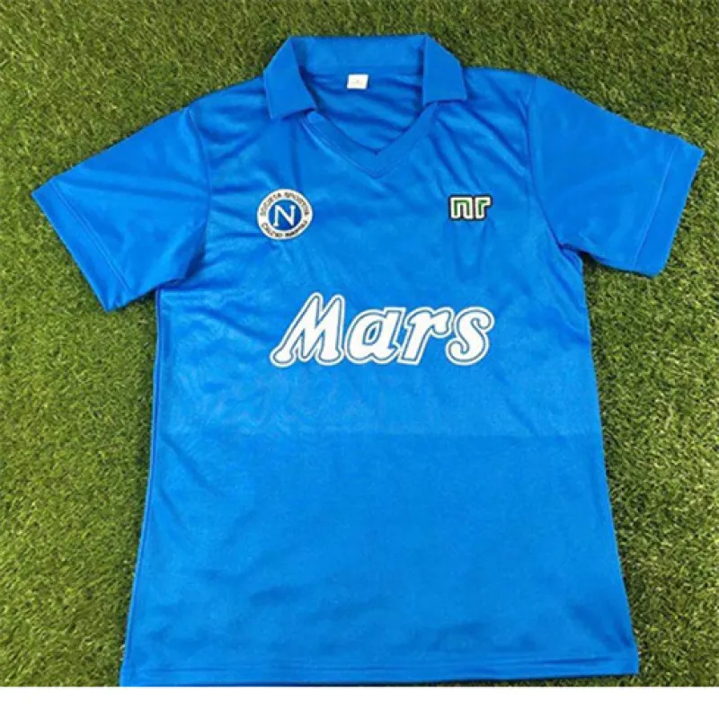 Camiseta retro de local de Nápoles 1988/89 - Azul