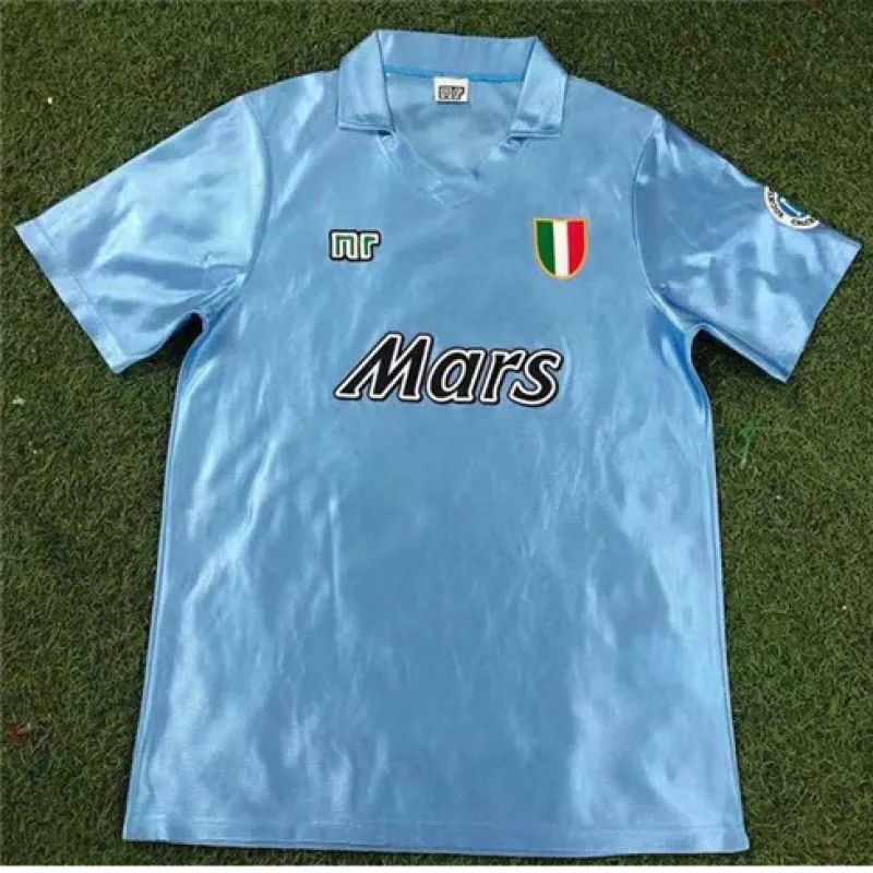 Camiseta retro de local de Nápoles 1990/91 - Azul