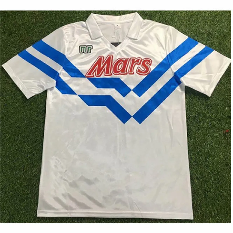 Camiseta retro de visita de Nápoles 1988/89 - Blanca