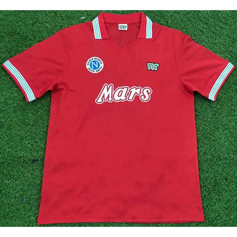 Camiseta retro tercera de Nápoles 1988/89 - Roja