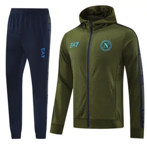 Giacca sportiva con cappuccio di Napoli 2024/25 - Verde