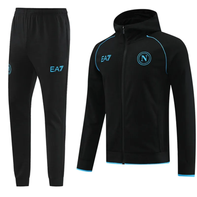 Napoli 2024/25 Kapuzen - Sportjacke - Schwarz