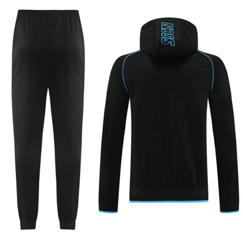 Napoli 2024/25 Kapuzen - Sportjacke - Schwarz