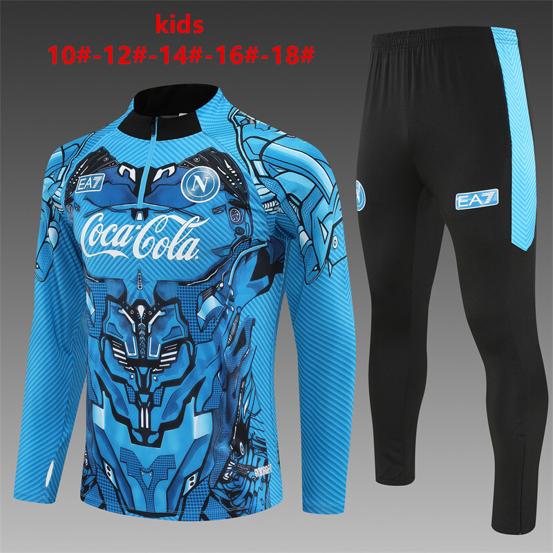 Napoli 2025/26 Ensemble Sport Enfant Bleu