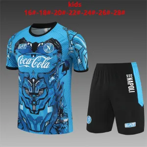 Napoli 2025/26 Conjunto de Entrenamiento Infantil azul