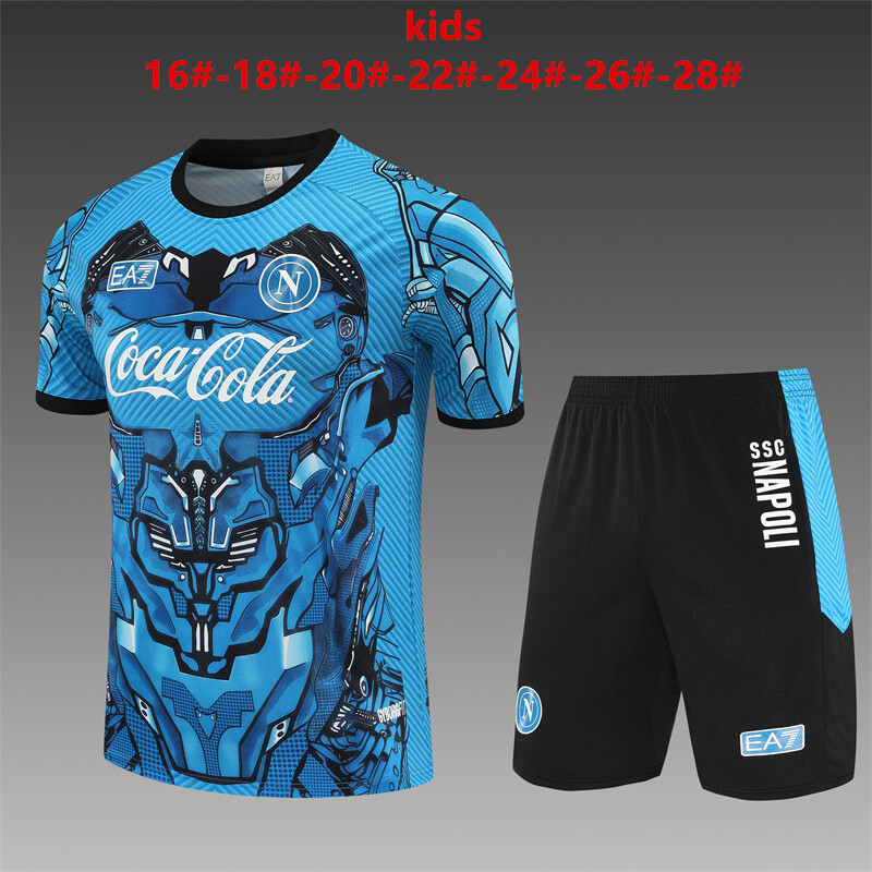 Napoli 2025/26 Conjunto de Entrenamiento Infantil azul
