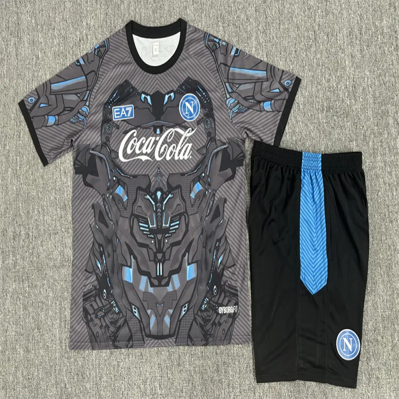 Napoli 2025/26 Ensemble Entraînement Enfan gris