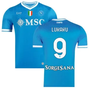 Maillot domicile de LUKAKU pour le Napoli 2025/26 - Bleu