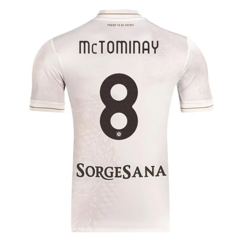 Napoli McTOMINAY 2025/26 Auswärtstrikot - Beige