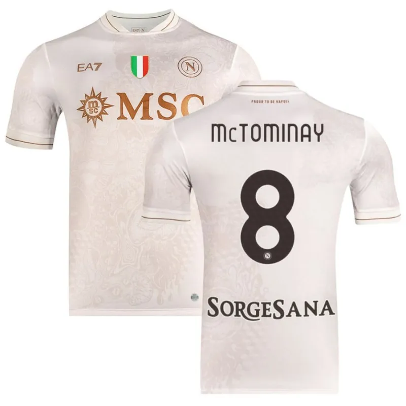 Napoli McTOMINAY 2025/26 Auswärtstrikot - Beige