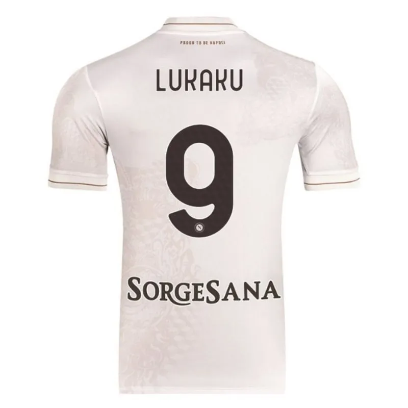Napoli LUKAKU 2025/26 Auswärtstrikot - Beige