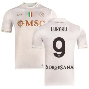 Napoli LUKAKU 2025/26 Auswärtstrikot - Beige