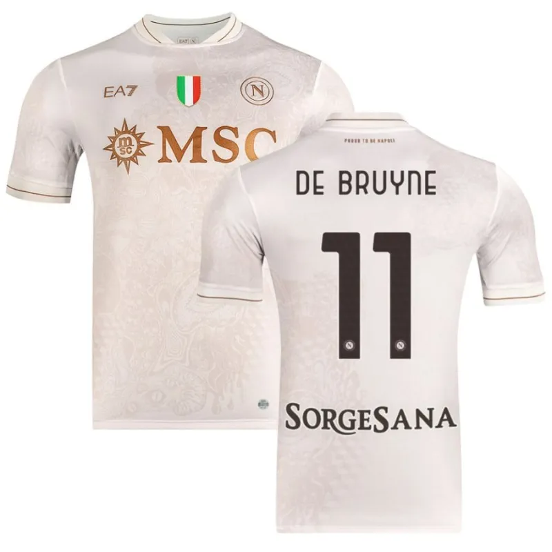 Camiseta fuera de casa de DE BRUYNE del Napoli 2025/26 - Beige