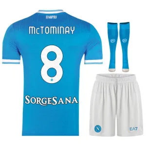 Set de camiseta infantil de casa de McTOMINAY del Napoli 2025/26 - Azul