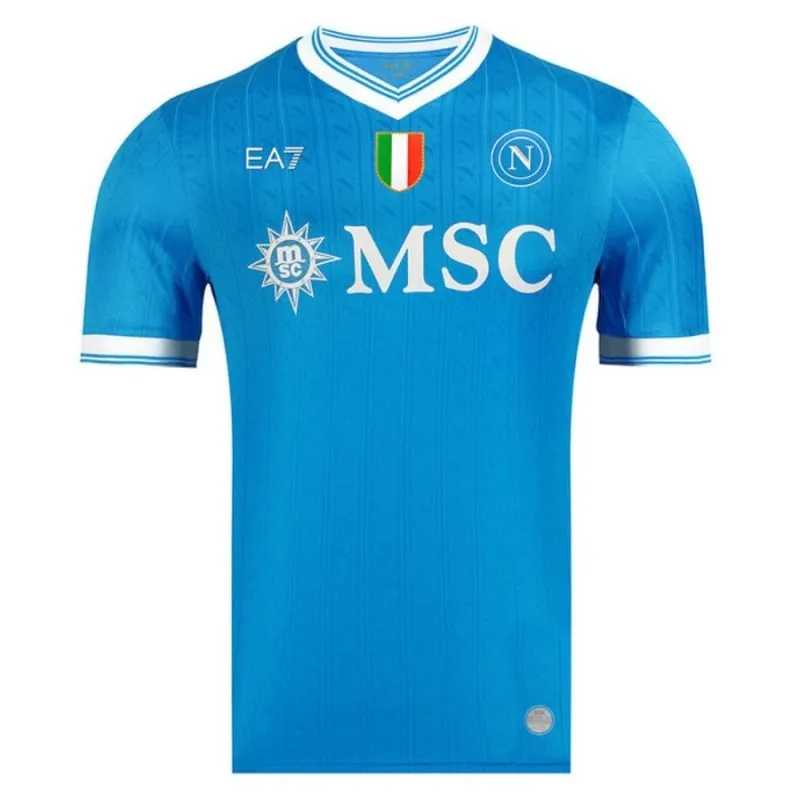 Set de maillot enfant domicile de DE BRUYNE pour le Napoli 2025/26 - Bleu