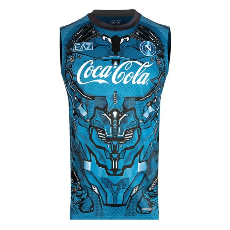 Maillot d'entraînement sans manches Napoli 2025/26 - Bleu