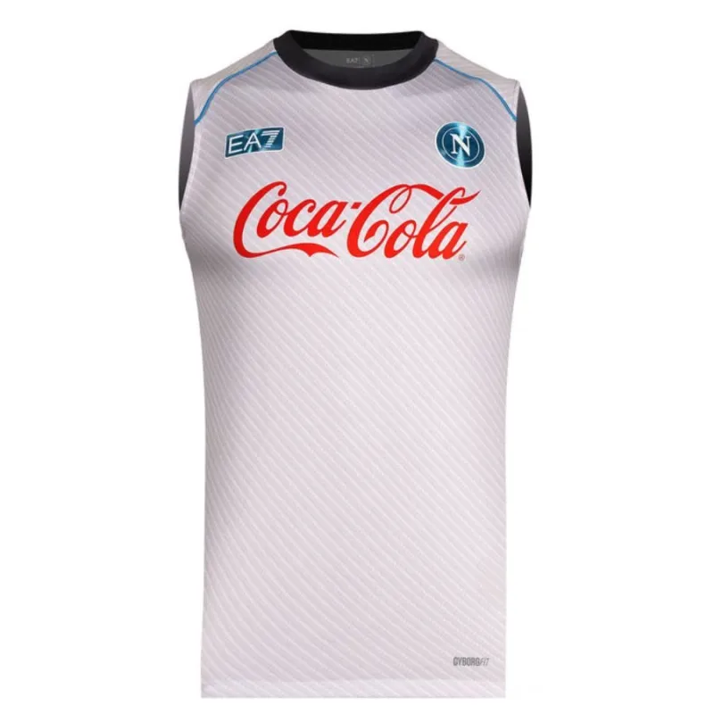 Maillot d'entraînement sans manches Napoli 2025/26 - Argent