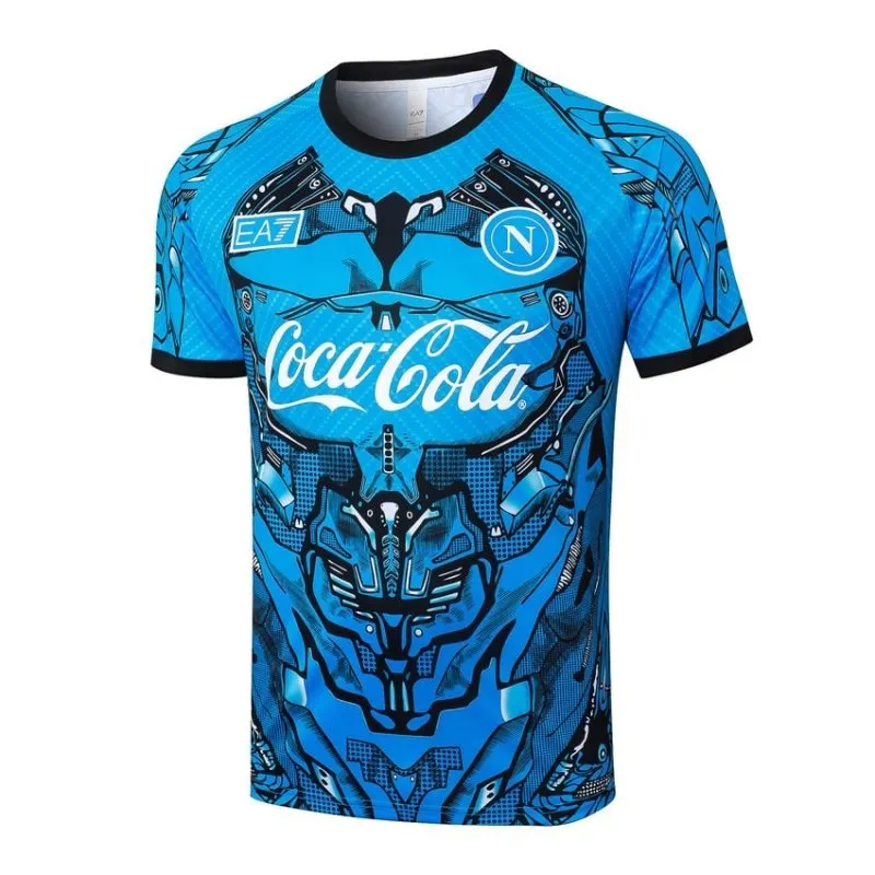 Nápoles 2025/26 Camiseta de entrenamiento + Pantalones cortos - Azul