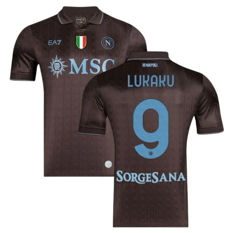 Naples LUKAKU 2025/26 Maillot Third - Noir