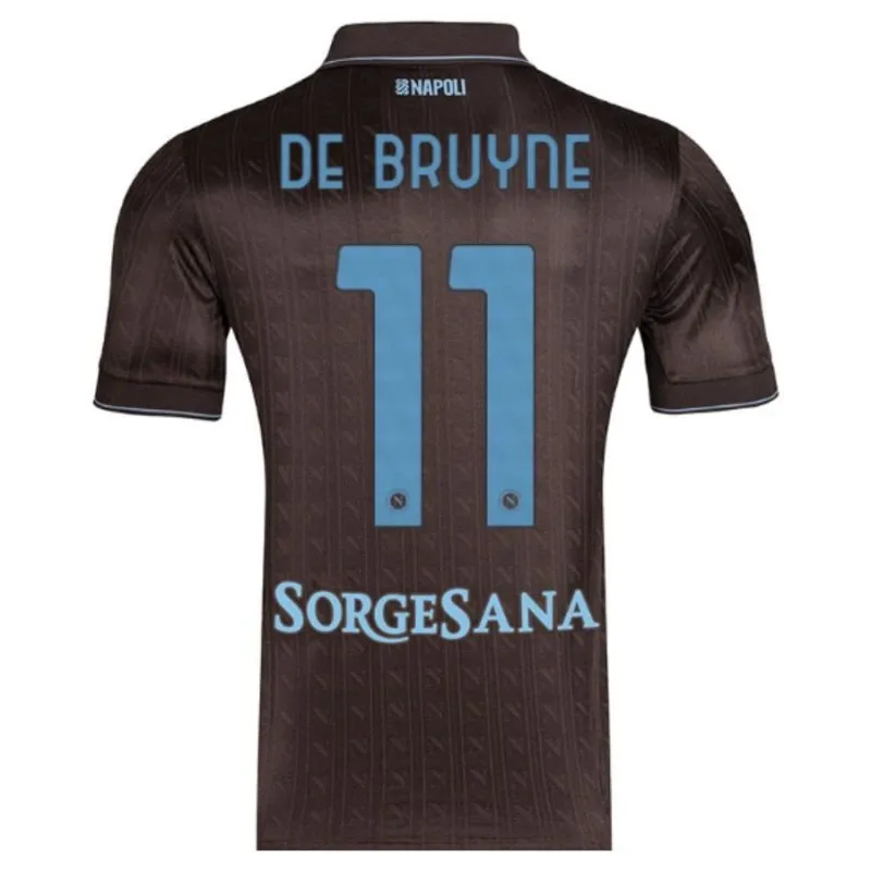 Nápoles DE BRUYNE 2025/26 Camiseta tercera - Negra