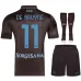 Naples DE BRUYNE 2025/26 Ensemble enfant Third - Noir